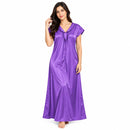 Women's Satin-Look Long Nightdress T0336