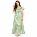 Women's Satin-Look Long Nightdress T0336