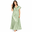Women's Satin-Look Long Nightdress T0336