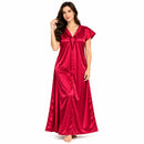 Women's Satin-Look Long Nightdress T0336