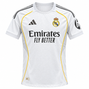Men’s White Real Madrid Football Jersey with Yellow Piping CJ13