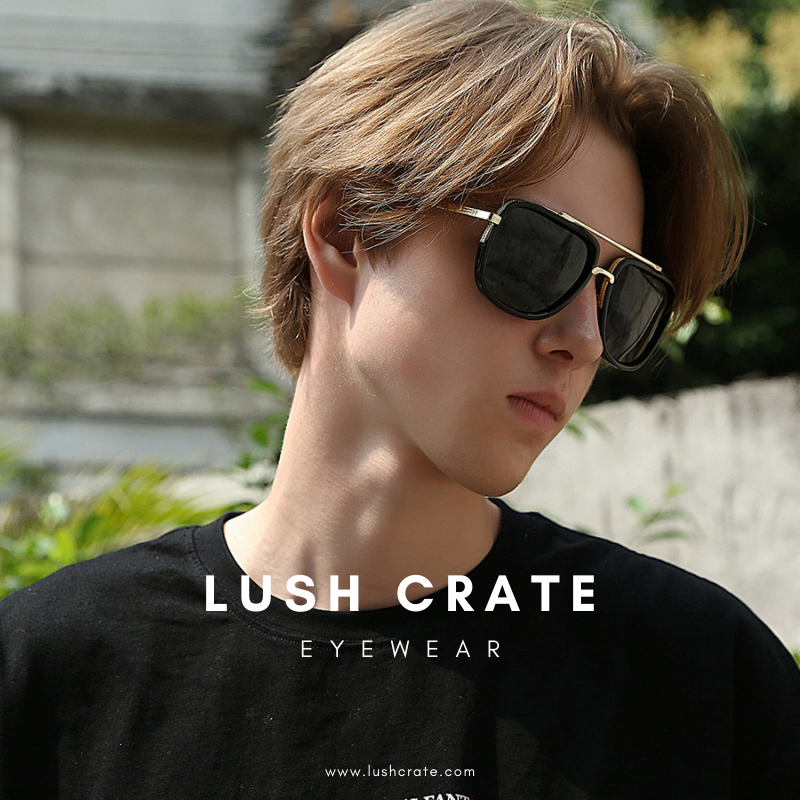 Wide Frame Retro Square Sunglasses S0076800 - TUZZUT Qatar Online Shopping