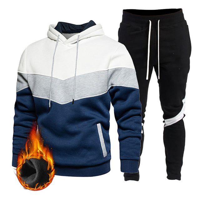 Winter Fashion Branded Men's Clothing Autumn Sportswear Suit New Sweaters Hoodies+Sweatpants Two Piece Sets Casual Tracksuits S4021847 - Tuzzut.com Qatar Online Shopping