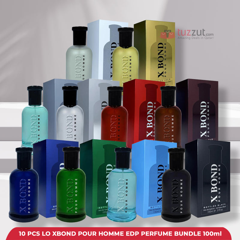 10 Pcs Louis Olivier XBond Pour Homme EDP Perfume Bundle 100ml - Tuzzut.com Qatar Online Shopping