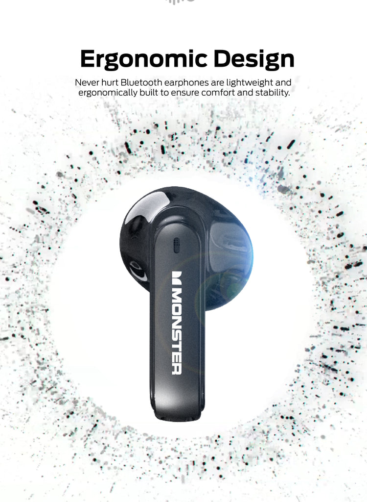 Monster Airmars Wireless Gaming Earphone XKT08 Monster Airmars Wireless Gaming Earphone XKT08