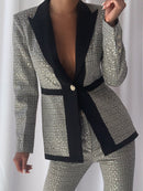 Women Fashion Blazer & Pants Set 387125 - TUZZUT Qatar Online Shopping