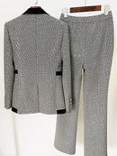 Women Fashion Blazer & Pants Set 387125 - TUZZUT Qatar Online Shopping