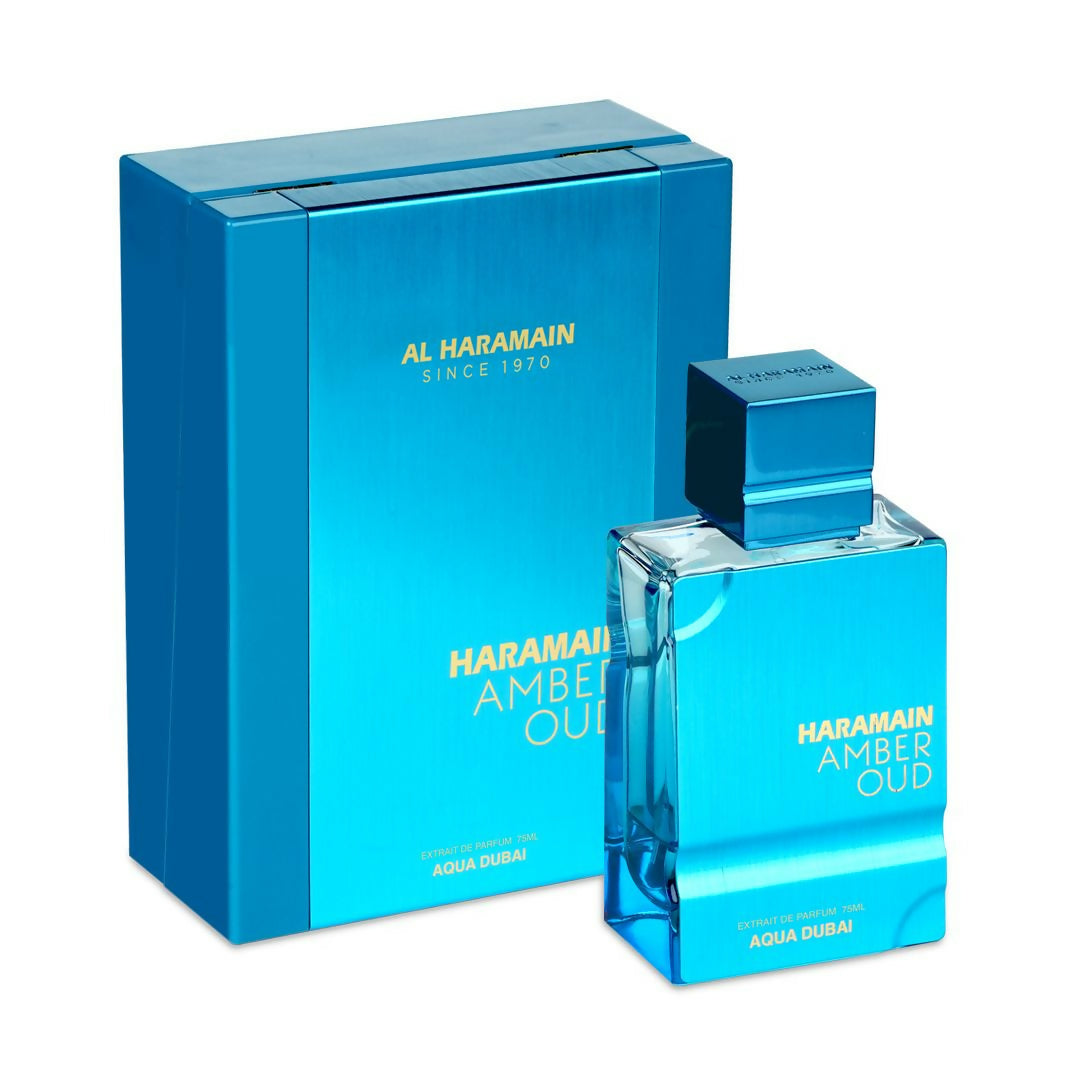 Haramain Amber Oud Aqua Dubai, 75ml, Extrait De Parfum Haramain Amber Oud Aqua Dubai, 75ml, Extrait De Parfum