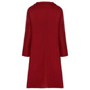 Womens Elegant Lapel Collar Single-Breasted Overcoat 75234 - TUZZUT Qatar Online Shopping