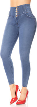 High Waist Butt Lifting Skinny Jeans - Shape wear Pantalones  S1243776 - TUZZUT Qatar Online Shopping