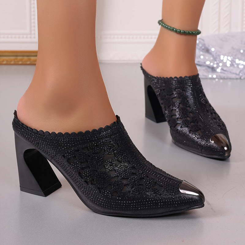 Women's High Heeled Slippers HS14 - TUZZUT Qatar Online Shopping