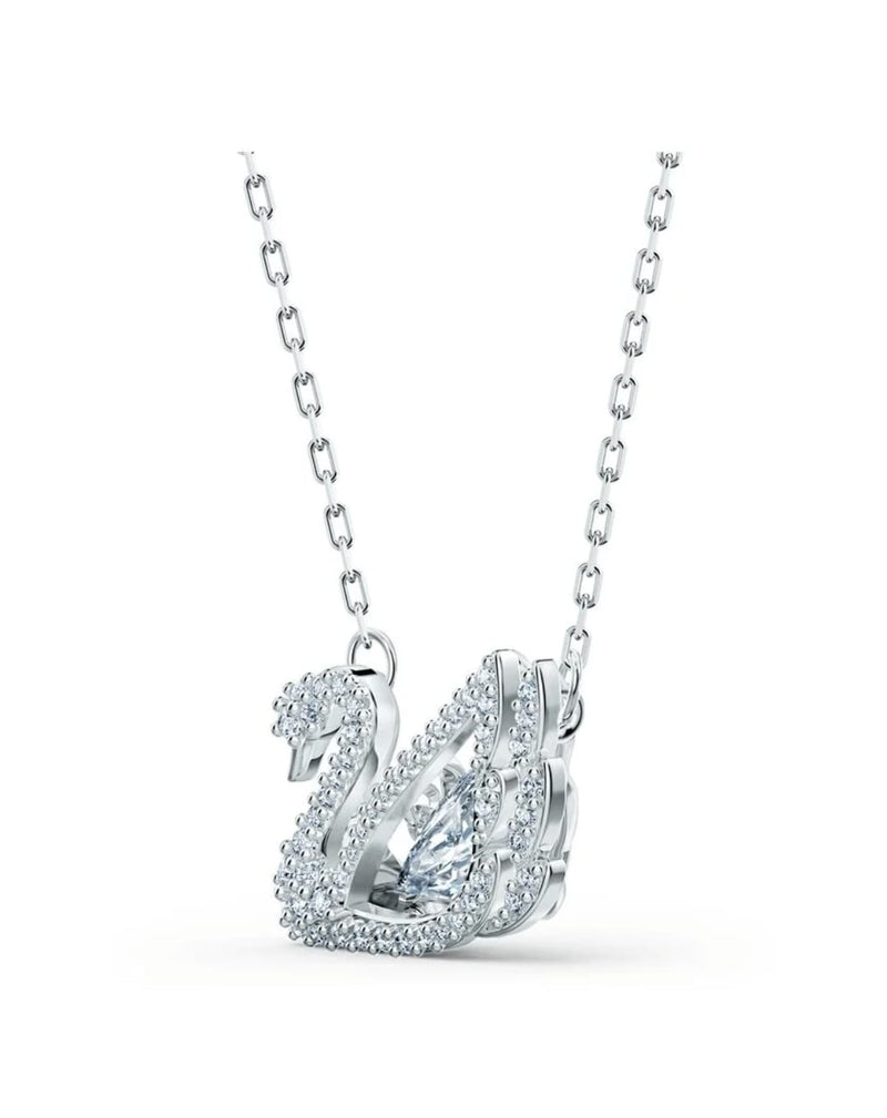 Swan White Necklace DN2062 - TUZZUT Qatar Online Shopping