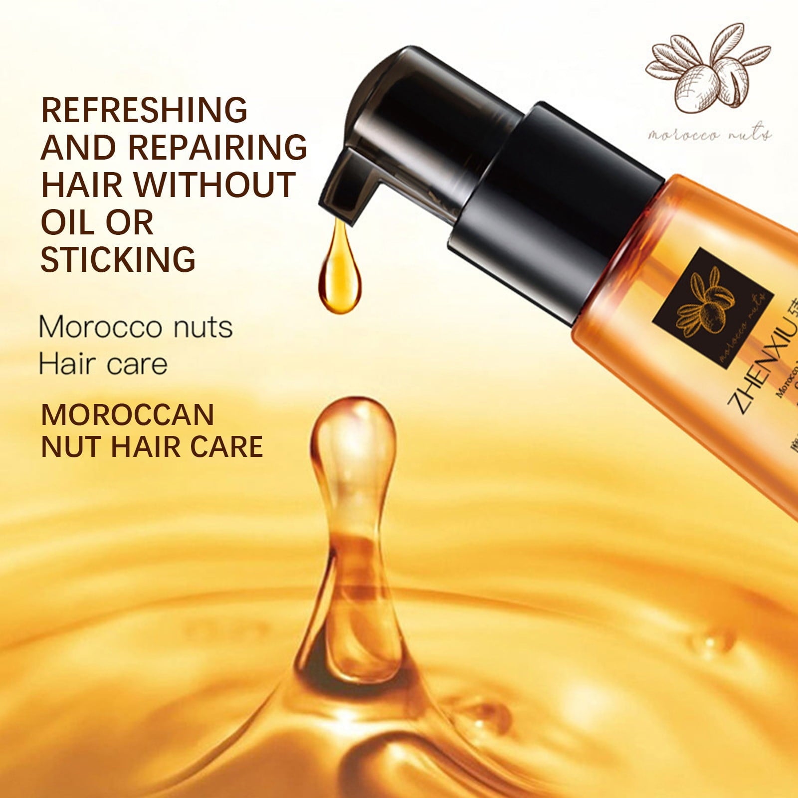 Morocco Nuts Hair Cultivation Silky Essential Oil -70ml Morocco Nuts Hair Cultivation Silky Essential Oil -70ml