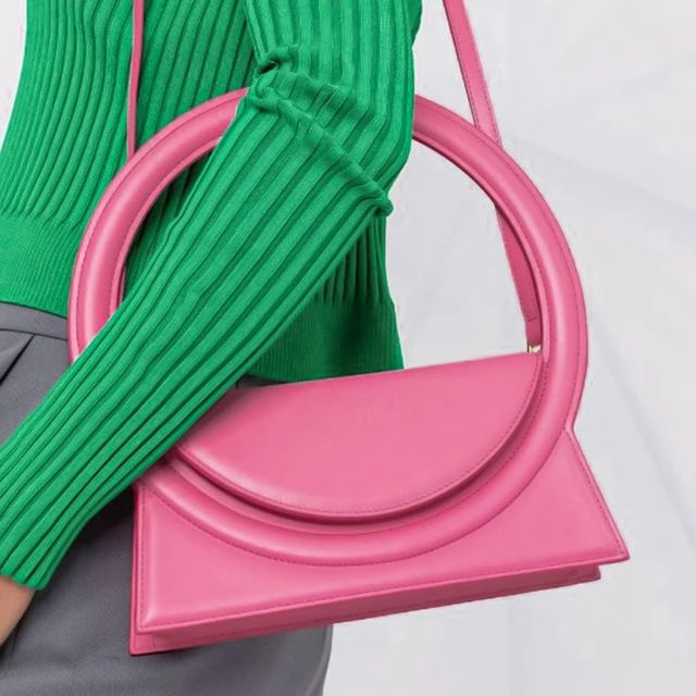 Luxury Design Women Small Tote Shoulder Bags Soft Leather Circle Handle Handbag Elegant Phone Purse Crossbody Bag S4653204