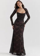 Women's French Lace Shawl Suspender Party Dress    A001 - TUZZUT Qatar Online Shopping