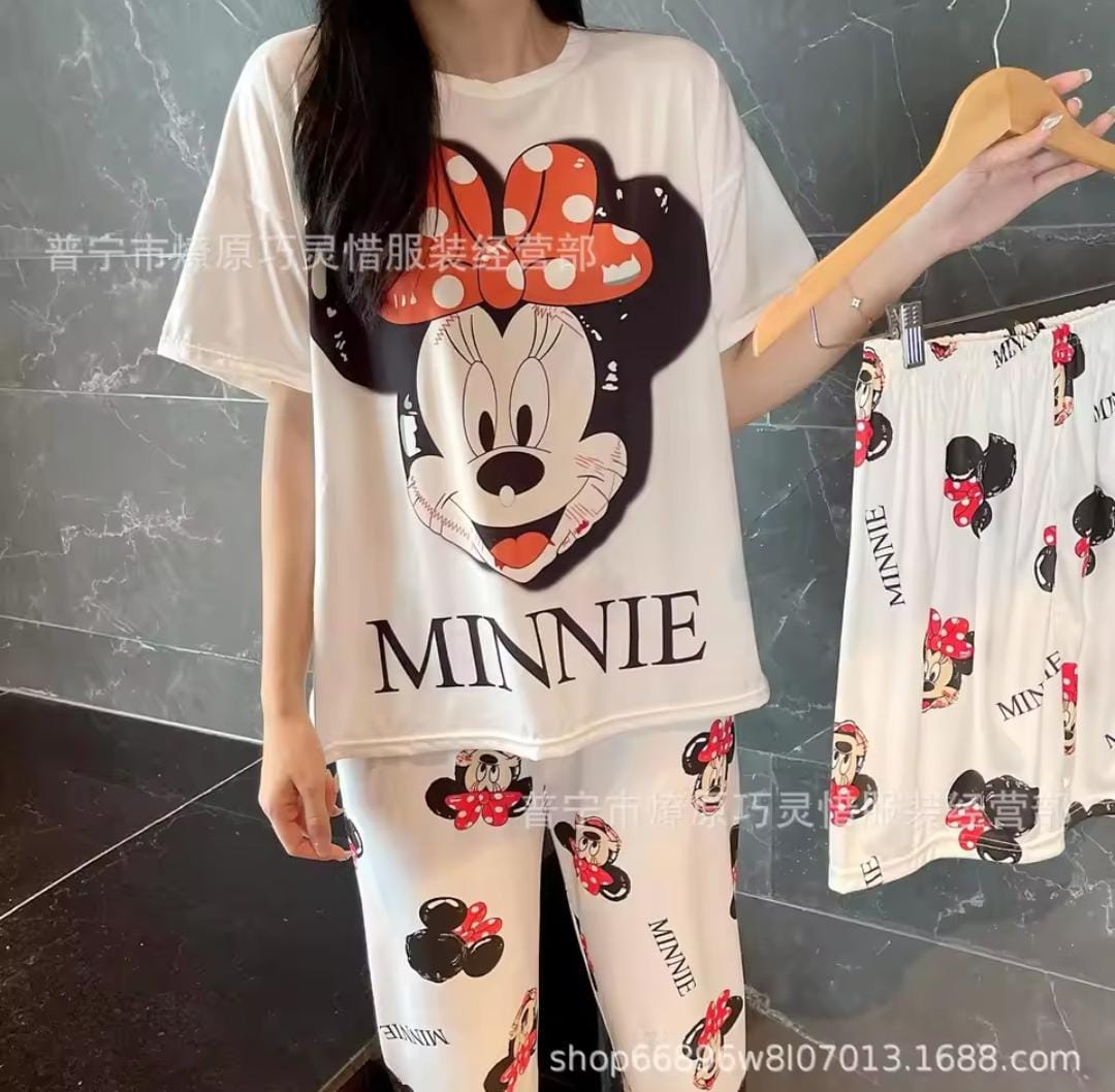 Women's 3Pcs Disney Stitch Pajamas Sleepwear 1569899 Women's 3Pcs Disney Stitch Pajamas Sleepwear 1569899