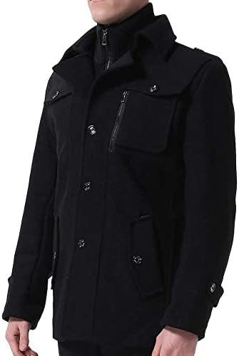 Mens Wool Coats Winter Tweed Trench Coat Casual Peacoats Regular Fit Outerwear Jacket 133328 Mens Wool Coats Winter Tweed Trench Coat Casual Peacoats Regular Fit Outerwear Jacket 133328