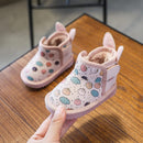 Winter Baby Girls Snow Boots Cartoon Bear Infant Toddler Shoes  24 - Tuzzut.com Qatar Online Shopping