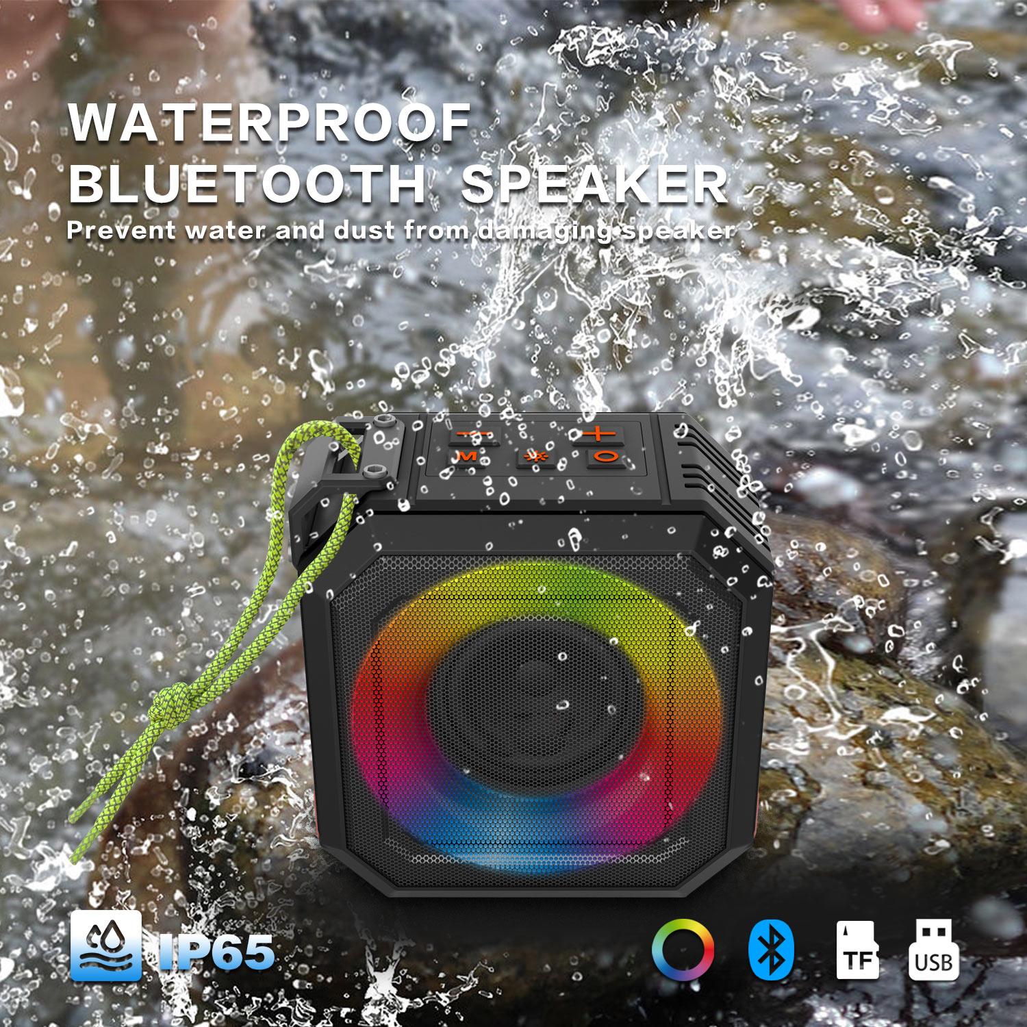 Waterproof Bluetooth Speakers IP65 Portable Mini Wireless Stereo Bass -K217 Waterproof Bluetooth Speakers IP65 Portable Mini Wireless Stereo Bass -K217
