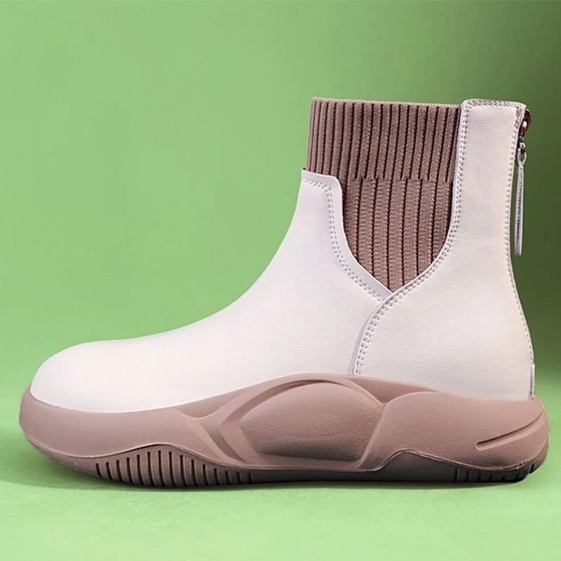 Comemore Platform Flats Sports Chelsea Boots Walking Running Women Shoes - Tuzzut.com Qatar Online Shopping