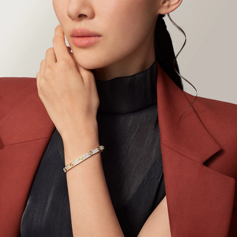 LOVE Bracelet Classic Yellow Gold Diamonds DN2014 - TUZZUT Qatar Online Shopping