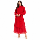 Women’s Red Cable-Knit Sweater & Tulle Skirt Set 75991 - M