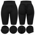 Women's High-Waist Textured Butt-Lift Shaping Short KL-12