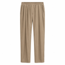Men’s Beige Elastic Waist Straight-Leg Trousers S4609413 - M