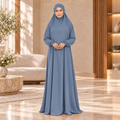 Women's Isdal Prayer Dress Abaya Asdal with Ruffled Cuffs PD831