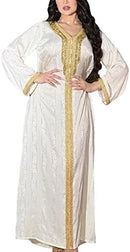 Women Abaya Dress Muslim Chiffon Kaftan Dress Islamic Long Sleeve   S4817222 - TUZZUT Qatar Online Shopping