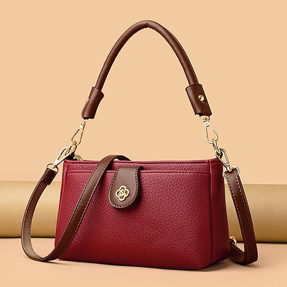 Fashion Simplicity Top Handle Crossbody Handbag B2885 - TUZZUT Qatar Online Shopping