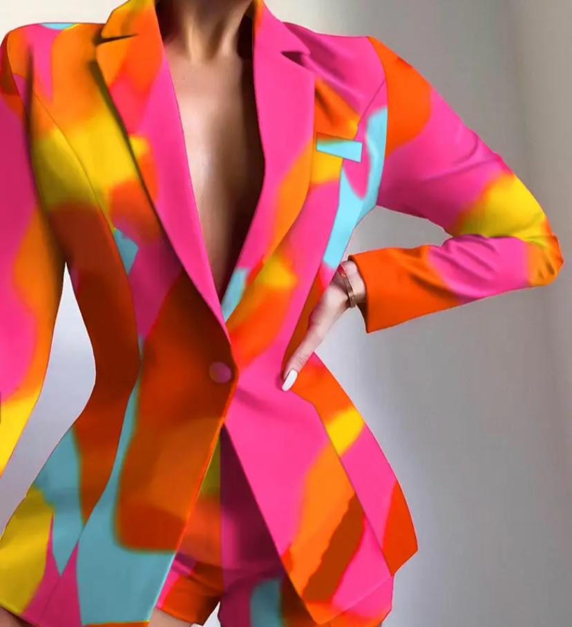 Women Blazer Coat Multi Style Fashion Lapel Elegant Print Casual Long Sleeve S 028162948 Women Blazer Coat Multi Style Fashion Lapel Elegant Print Casual Long Sleeve S 028162948