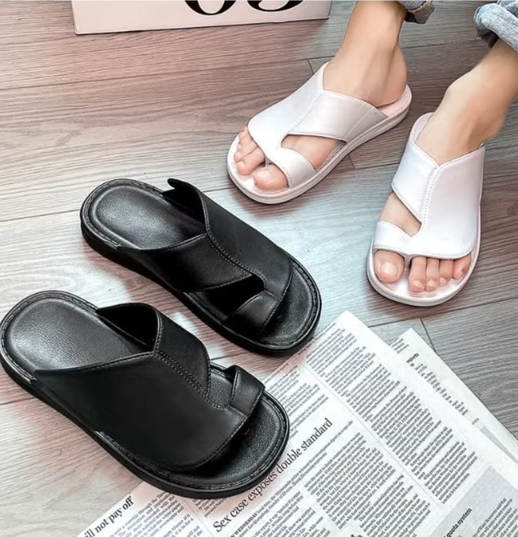 Non-slip Soft-soled Casual Men's Slippers Black MS23 - TUZZUT Qatar Online Shopping