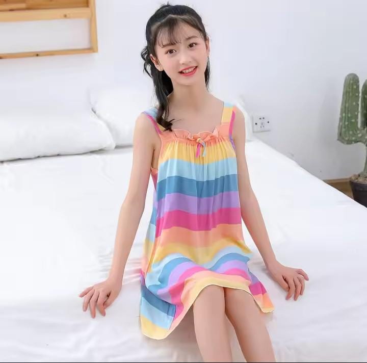 Girls Nightgown Long T-shirt Pajamas 91053 Girls Nightgown Long T-shirt Pajamas 91053