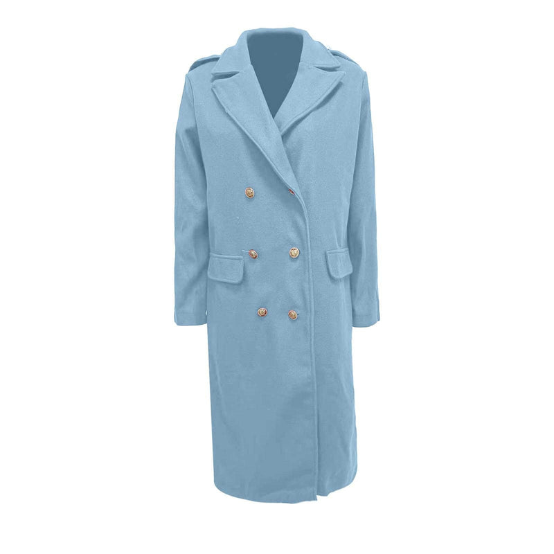 Women's Overcoat Blouse Womens Wool Winter Jackets for Winter S1526571 - Tuzzut.com Qatar Online Shopping