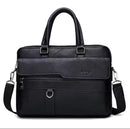 Men's Business Hot Large Capacity Leather Briefcase Laptop Bag B-221064 - TUZZUT Qatar Online Shopping