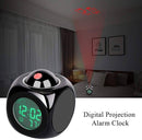 Projector Alarm Clock Multi-Function Digital Temperature Display Projection Clock 12/24 Hour Switched Home Decor S4929410 - Tuzzut.com Qatar Online Shopping