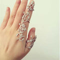 Double Punk Rock Ring Gothic Knuckle Full Finger
Ring - Tuzzut.com Qatar Online Shopping
