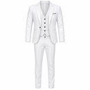 Men’s White Three-Piece Suit Set S4738498 - M