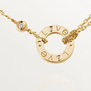 LOVE Necklace 2 Diamonds Yellow Gold DN2025 - TUZZUT Qatar Online Shopping