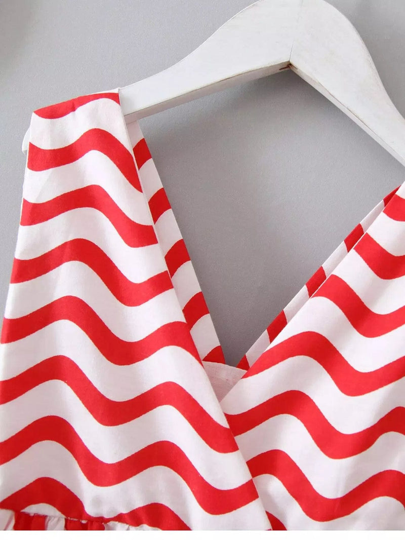 Toddler Girls Striped Bow A-line Dress With Headband S3940100 - TUZZUT Qatar Online Shopping