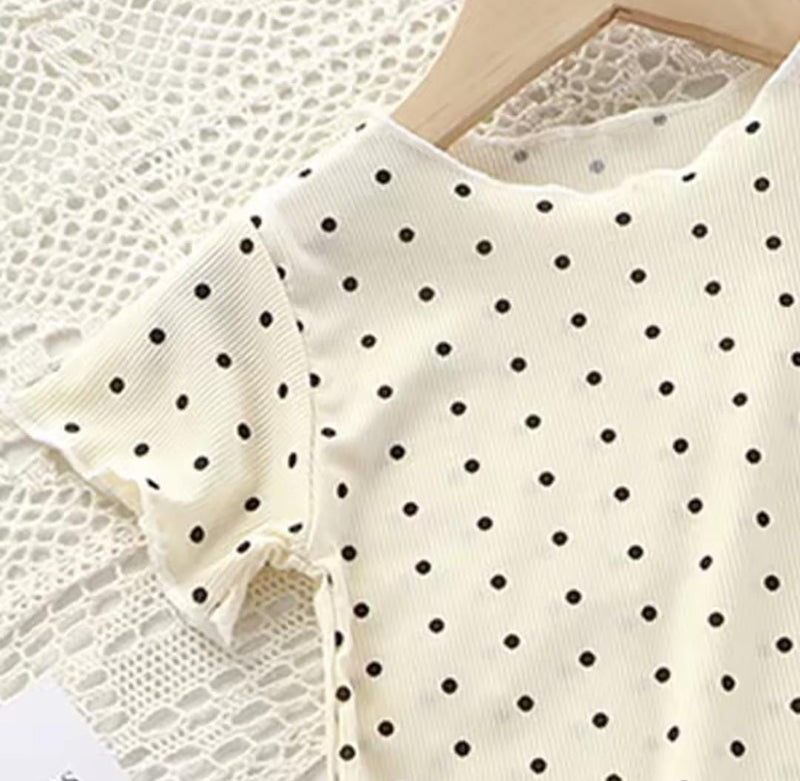 Girls Short Sleeved Summer Outfit Two-Piece Set   1694218 - TUZZUT Qatar Online Shopping