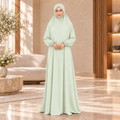Women's Isdal Prayer Dress Abaya Asdal with Ruffled Cuffs PD831
