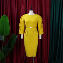 Bodycon African Dresses for Women Pencil Robe African Femme Bandage Dress Dashiki Kaftan Dress Africa Plus Size Boho Clothing 3XL S3083728 - Tuzzut.com Qatar Online Shopping