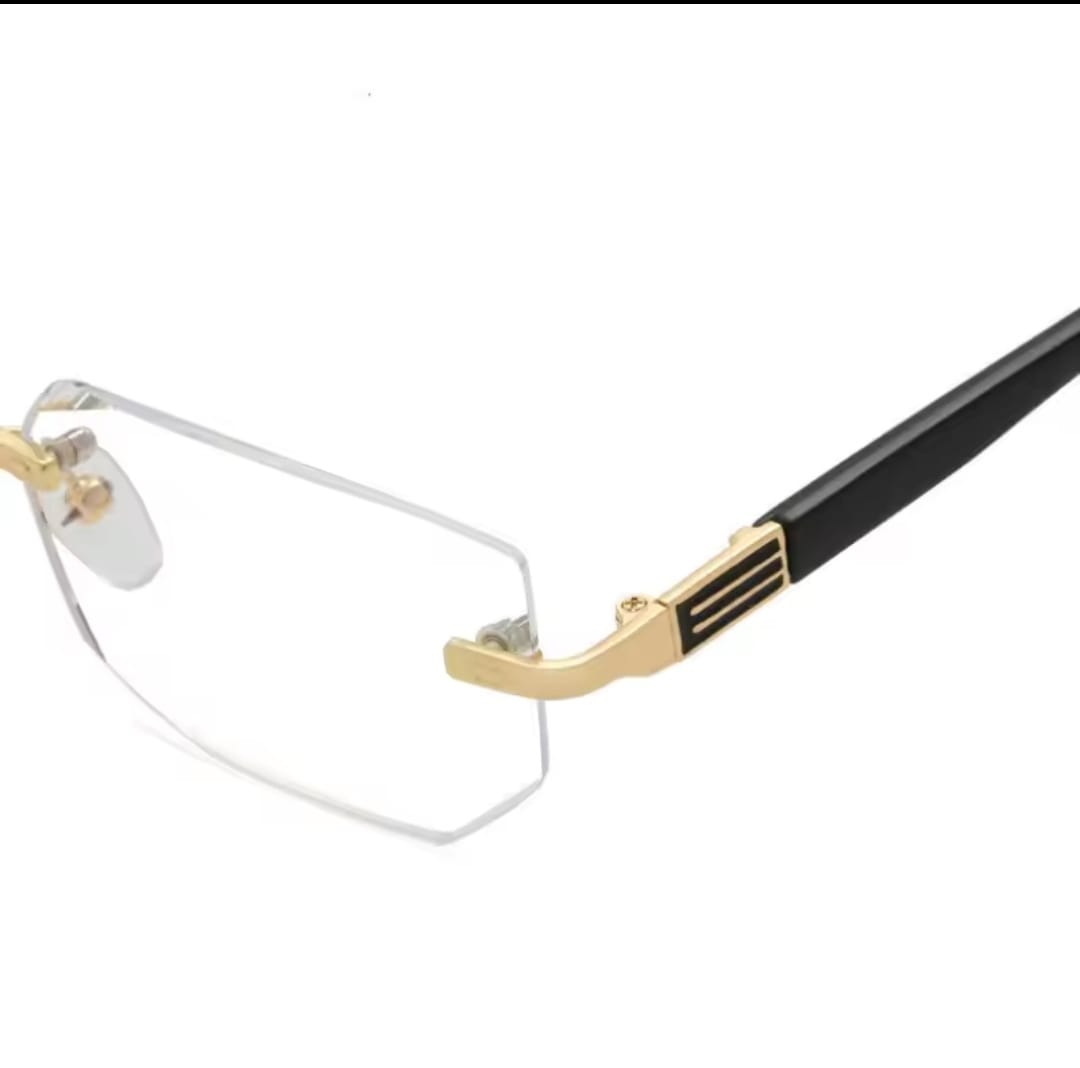 Frameless Reading Glasses Unisex Diamond Cut S1980 Frameless Reading Glasses Unisex Diamond Cut S1980