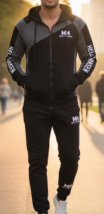 Mens Zip Up Hoodie Tracksuit 2 Pc Set S4989224 - TUZZUT Qatar Online Shopping