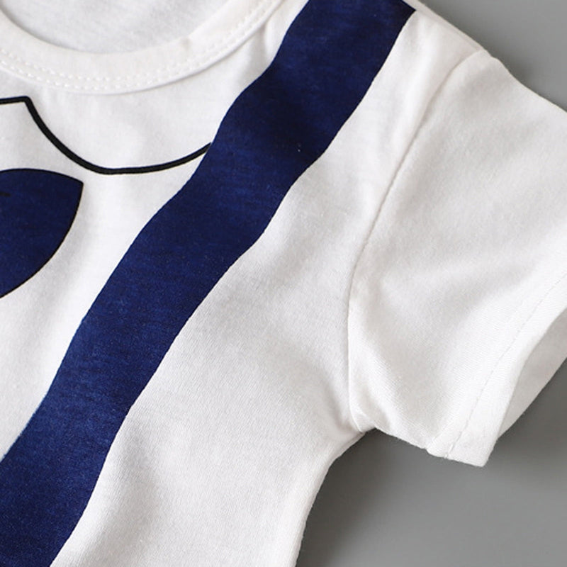 Baby Round Neck Short Sleeve Casual Jumpsuit 1615656 - TUZZUT Qatar Online Shopping