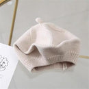 Beret Hat Baby Girls Autumn Winter Warm Hat Little Girls Knitted Hats   171229 - TUZZUT Qatar Online Shopping