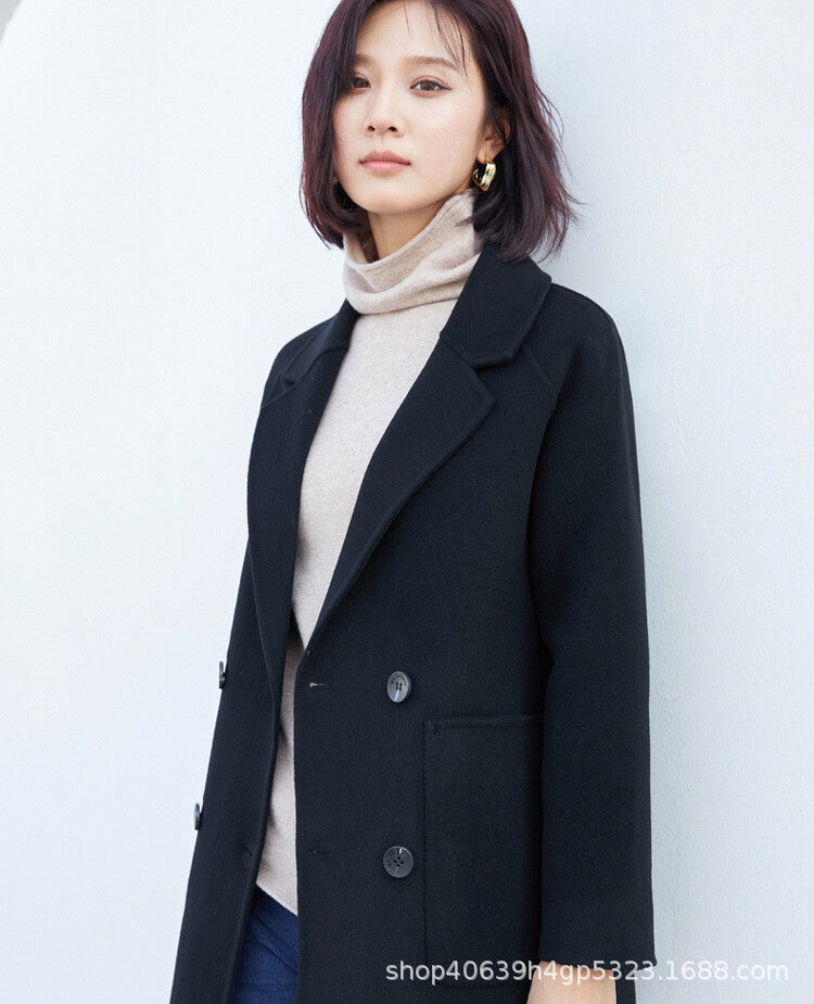 Woolen Jackets Women's Autumn And Winter Style 753679 - TUZZUT Qatar Online Shopping