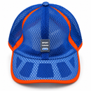 Royal Blue & Orange Mesh Sports Cap MF 1924